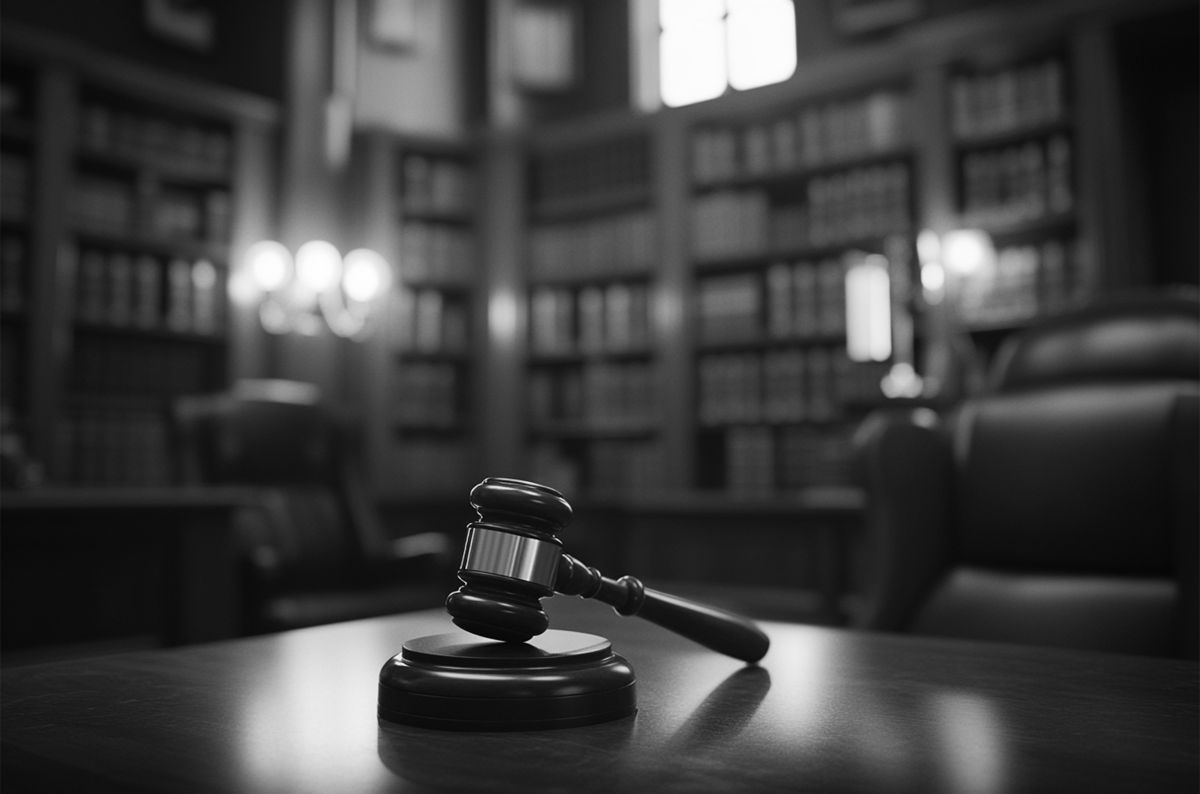 Courtroom gavel — Two Black Coats, advocates in Islamabad